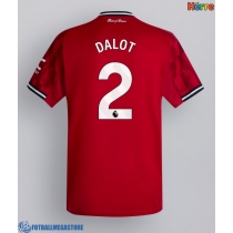 Fotballdrakt Herre Manchester United Diogo Dalot #2 Hjemmedrakt 2025-26 Kortermet